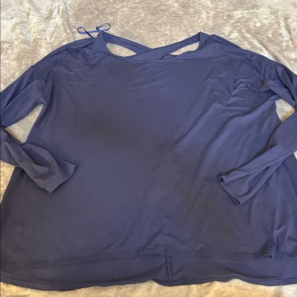 Lululemon back into it long sleeve tee in moody blues - Picture 1 of 4